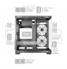 TACENS MARS MC-VIEW3 3xARGB USB-C mATX case