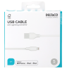 USB-A - Lightning kabelis DELTACO, 2m, baltas / IPLH-402-1 / 1903214