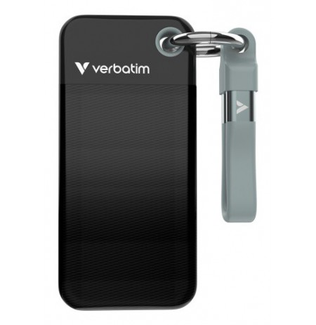 Verbatim 32190 Išorinis SSD diskas 1TB, USB-C 3.2 Gen 2, M.2, iki 1000MB/s, Juoda/Pilka