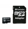 Verbatim 47042 Pro U3 Micro SDXC Atminties kortelė 64GB + microSD į SD Adapteris