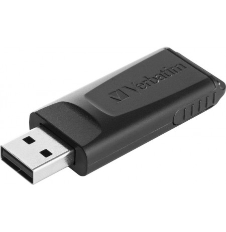 Verbatim 49328 Slider USB atmintinė 128GB, USB-A 2.0, Juoda