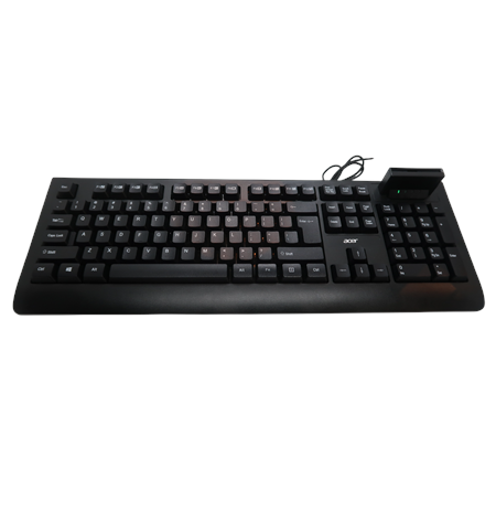 Acer AKW320 | Keyboard | Wired | US | Smart Card Reader | Black | Retil pack