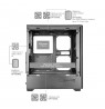 TACENS MARS MC-QUANTUM 3xFDB120+1xARGB120 USB-C ATX case