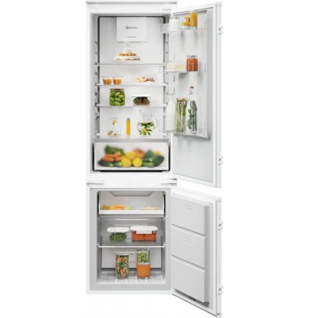 178 cm.  įmontuojamas šaldytuvas su šaldikliu Electrolux ENA7CE18S3