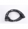 Evaka EV Charging Cable Type 2-Type 2, 22 kW, 32 A, 5 x 6 mm2, 1 x 0.5 mm2, 7 m | ITGAM3872 | Black