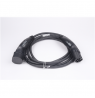 Evaka EV Charging Cable Type 2-Type 2, 22 kW, 32 A, 5 x 6 mm2, 1 x 0.5 mm2, 7 m | ITGAM3872 | Black