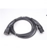 Evaka EV Charging Cable Type 2-Type 2, 22 kW, 32 A, 5 x 6 mm2, 1 x 0.5 mm2, 7 m | ITGAM3872 | Black