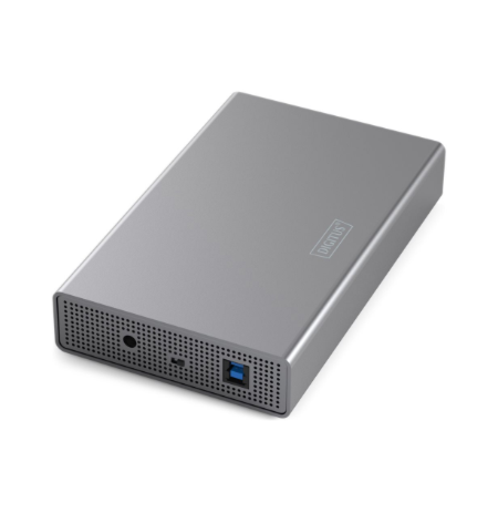 Digitus USB 3.0 hard disk enclosure, 3.5", SATA, 16TB, aluminum | DA-71106-1