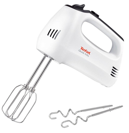 TEFAL Hand mixer | HT3101 QuickMix | Hand Mixer | 300 W | Number of speeds 5 | Turbo mode | White