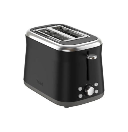 TEFAL Toaster | TT7208E0 Collection Retro | Power 850 W | Number of slots 2 | Housing material Stainless steel | Black