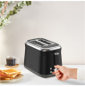 TEFAL Toaster | TT7208E0 Collection Retro | Power 850 W | Number of slots 2 | Housing material Stainless steel | Black