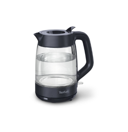 TEFAL Kettle | KO2G08E0 | 2000 W | Electric | 1.7 L | Heat-resistant glass | 360° rotational base | Black/Transparent