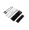 NATEC RHINO M.2 NVME LITE EXTERNAL SSD ENCLOSURE USB-C 3.2 GEN 2 ARCTIC SILVER