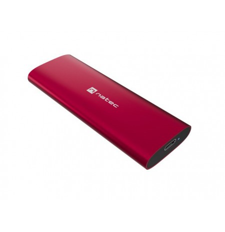 NATEC RHINO M.2 NVME LITE EXTERNAL SSD ENCLOSURE USB-C 3.2 GEN 2 RUBY RED