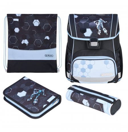 Herlitz Backpack Loop Plus Cyber Soccer Ball