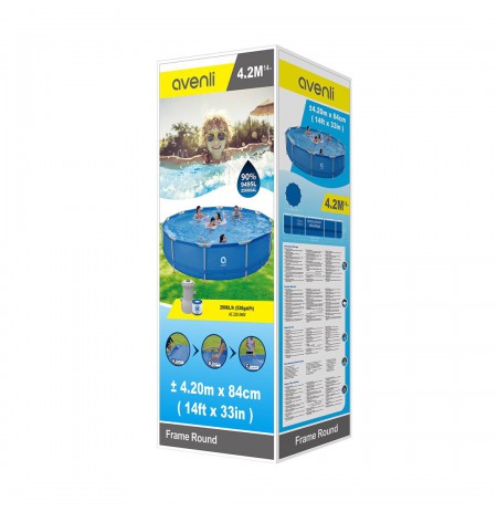 AVENLI Round Frame Swimming Pool 427x84 Set