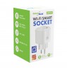 GreenBlue Remote-Controlled WiFi Outlet, Android/iOS/Alexa/Google Home, Timer, Wattmeter, Max 16A/3840W, GB735 W