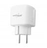GreenBlue Remote-Controlled WiFi Outlet, Android/iOS/Alexa/Google Home, Timer, Wattmeter, Max 16A/3840W, GB735 W