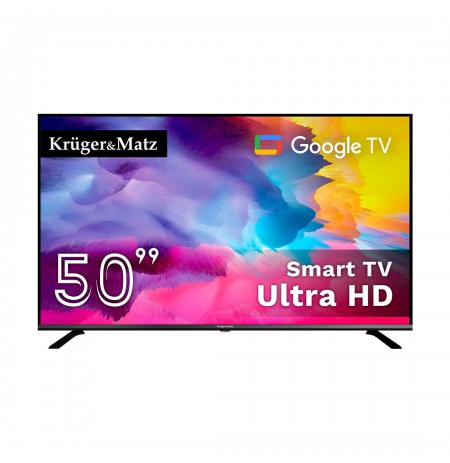 TV Kruger and Matz 50" UHD Google TV 5.0 DVB-T2/T/C H.265 HEVC