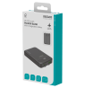 Išorinė baterija DELTACO, 10 000 mAh, 2 integruoti USB-C laidai, PD 20 W, juodas / PB-CC100 / 1903845