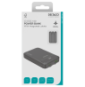 Išorinė baterija DELTACO, 10 000 mAh, 2 integruoti USB-C laidai, PD 20 W, juodas / PB-CC100 / 1903845