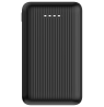Išorinė baterija DELTACO, 10 000 mAh, ištraukiamas laidas 90 cm, PD 20 W, juoda / PB-CC102 / 1903847