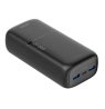 Išorinė baterija DELTACO, 27 000 mAh su greituoju įkrovimu ir 3 jungtimis, 2x USB-A 22.5W, 1x USB-C PD 20W, juoda / PB-C1011 