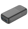 Išorinė baterija DELTACO, 27 000 mAh su greituoju įkrovimu ir 3 jungtimis, 2x USB-A 22.5W, 1x USB-C PD 20W, juoda / PB-C1011 