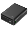Išorinė baterija DELTACO, 20 000 mAh, PD 65 W pakrauna nešiojamus kompiuterius ir kt, juoda / PB-C1012 / 1903849
