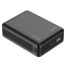 Išorinė baterija DELTACO, 20 000 mAh, PD 65 W pakrauna nešiojamus kompiuterius ir kt, juoda / PB-C1012 / 1903849