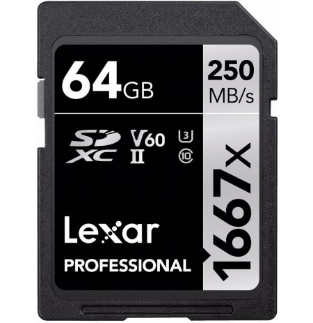 LEXAR PROFESSIONAL SDHC / SDXC 1667X UHS-II 64GB