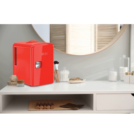 Mini fridge ELLE Home ESDAF101RDEU 4L red