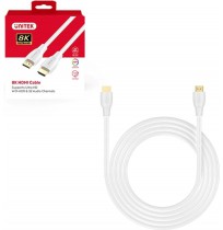 UNITEK HDMI CABLE 2.1 8K HDR WHITE 1M