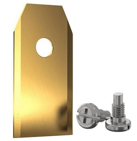 Automatinės vejapjovės peiliukai, 35x18x0.75 mm, padengti titanu, 30vnt.