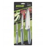 Set of 3 KOHE knives, mixed colours in blister pack