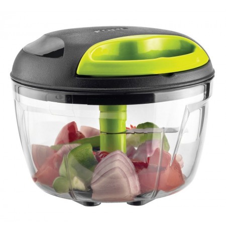 KOHE 600 ml vegetable shredder, 3 blades, green and black