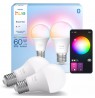 Philips Hue White and colour ambience Essential A60 – E27 smart bulb – 806 lm – 8W – 2-pack