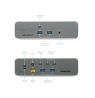 Targus DOCK230EUZ | Thunderbolt 5 Triple Video 8K EcoSmart Dock with 140W EPR