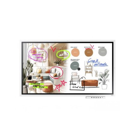 SAMSUNG FLIP PRO DIGITAL FLIPBOARD, WM55F-X, 55" UHD, REAR (HDMI IN/OUT, TOUCH OUT, USB 3.0, LAN, AUDIO), WIFI WPA2 ENTERPRISE,