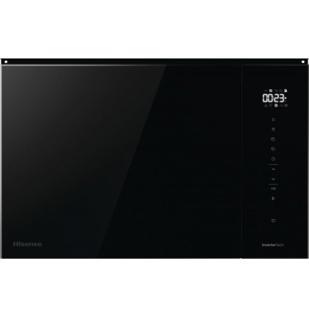 Hisense Built in 25 L microwave with grill. Inverter technology ensures even heating, while microwave + grill combines speed