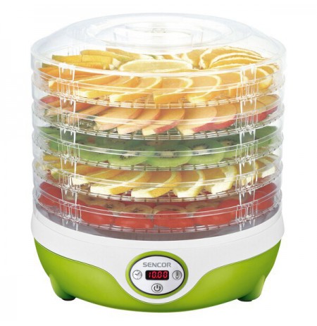 Sencor SFD 851GR food dehydrator Light Green, Transparent 240 W