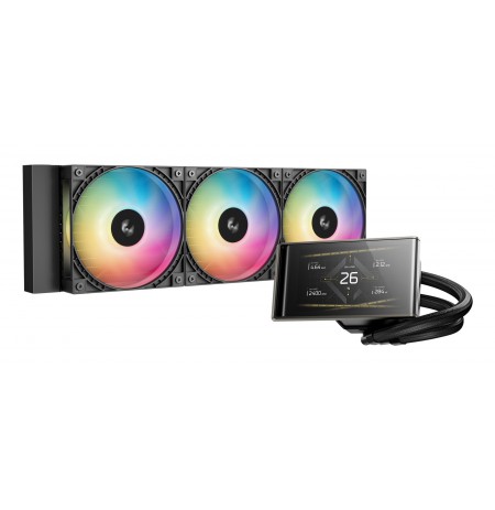 DeepCool LT360 VISION ARGB Processor Liquid cooling kit 12 cm Black 1 pc(s)