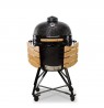 Kamado Bono Grande Ceramic Grill 23″ Kamado barbecue/grill Cart Charcoal (fuel) Black