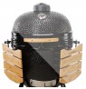 Kamado Bono Grande Ceramic Grill 23″ Kamado barbecue/grill Cart Charcoal (fuel) Black