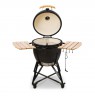 Kamado Bono Grande Ceramic Grill 23″ Kamado barbecue/grill Cart Charcoal (fuel) Black