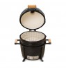 Kamado Bono Minimo Ceramic Grill 15″ Kamado barbecue/grill Cart Charcoal (fuel) Black