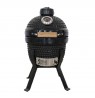 Kamado Bono Picnic Ceramic Grill 13″ Kamado barbecue/grill Cart Charcoal (fuel) Black