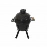 Kamado Bono Picnic Ceramic Grill 13″ Kamado barbecue/grill Cart Charcoal (fuel) Black