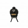 Kamado Bono Picnic Ceramic Grill 13″ Kamado barbecue/grill Cart Charcoal (fuel) Black