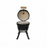 Kamado Bono Picnic Ceramic Grill 13″ Kamado barbecue/grill Cart Charcoal (fuel) Black